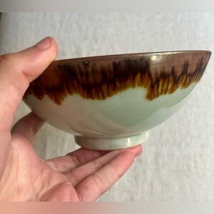 Steve Sheridan Porcelain Matcha Bowl | Blue Green | Iron Rim | 6”